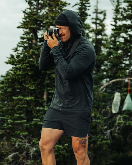 lifestyle image of 72-Hour Merino UPF Hoodie