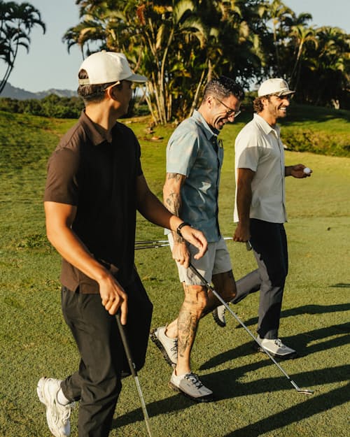 lifestyle image of 72-Hour Merino Polo Shirt