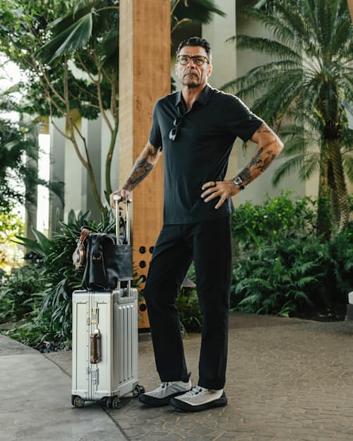 lifestyle image of 72-Hour Merino 5-Pocket Pant - HB Straight