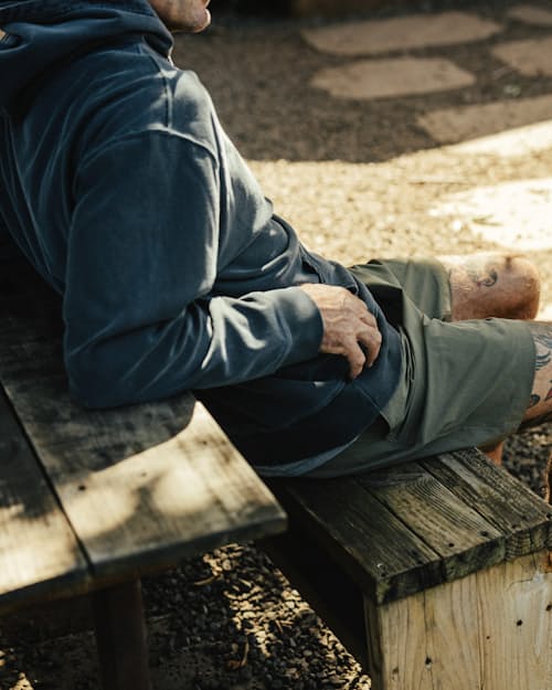 lifestyle image of PatinaTech Hoodie