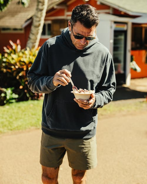 lifestyle image of PatinaTech Hoodie