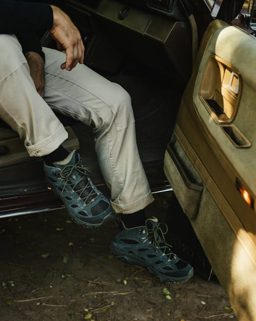 lifestyle image of Moab 3 Mid WP Hiking Boot
