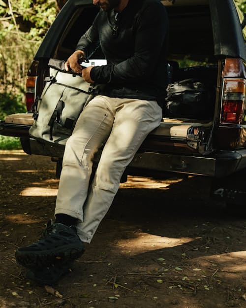 lifestyle image of Rover Double-Knee Work Pant - HB Straight