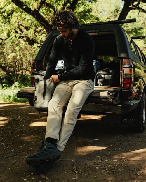 lifestyle image of Rover Double-Knee Work Pant - HB Straight