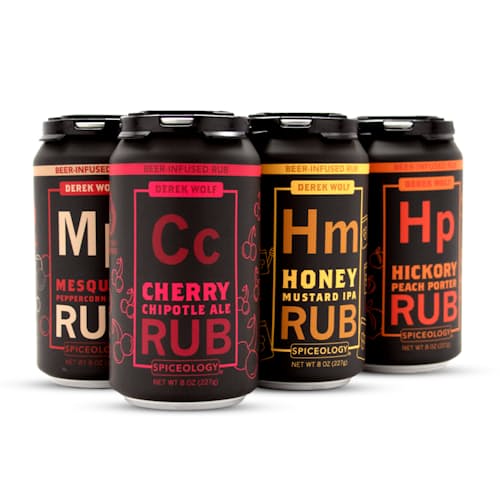 laydown image of 6 Pack Beer Rub Sampler