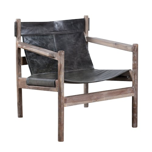 laydown image of Nolan Leather Chair