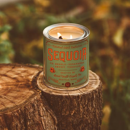 laydown image of Sequoia National Park Candle