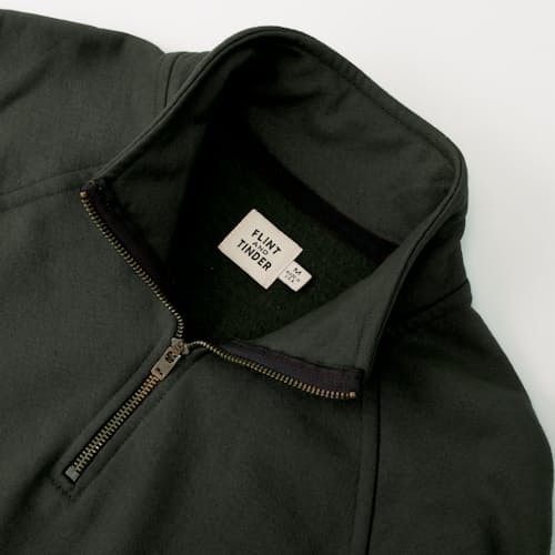 laydown image of 10-Year Quarter Zip Sweatshirt