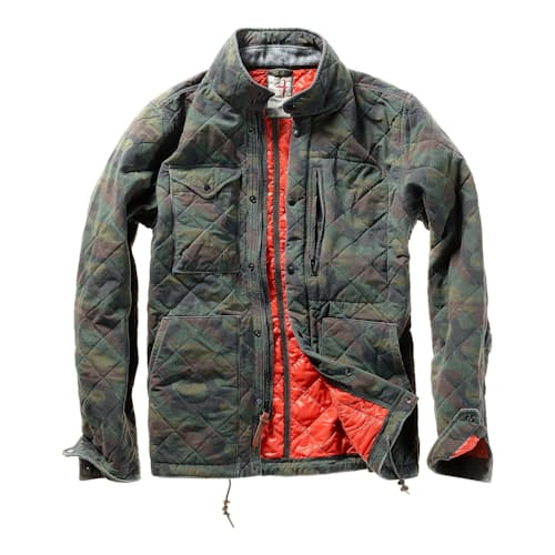 laydown image of Quilted Tanker Jacket