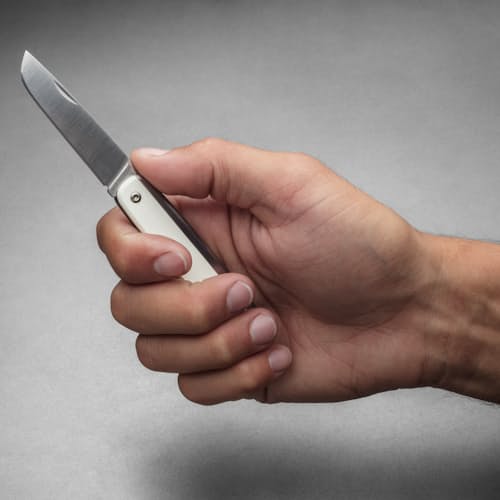 laydown image of The County Knife - Straight