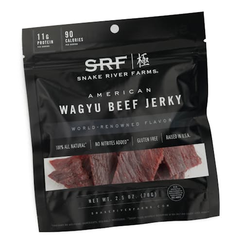 laydown image of American Wagyu Beef Jerky