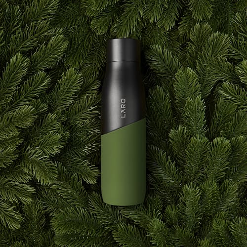 laydown image of Larq Movement Terra Edition - Self Sanitizing Water Bottle