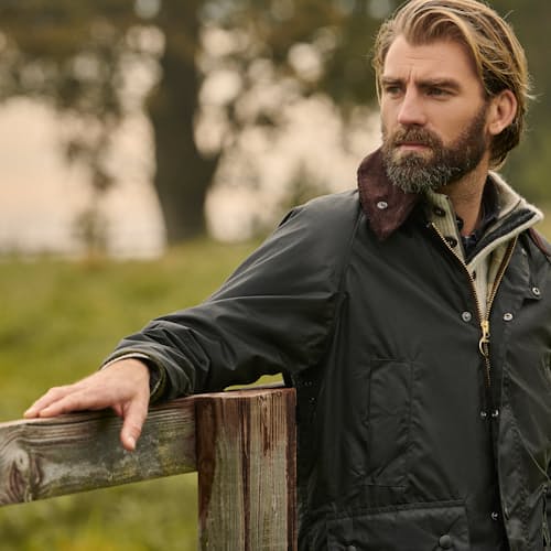 lifestyle image of Classic Beaufort Wax Jacket