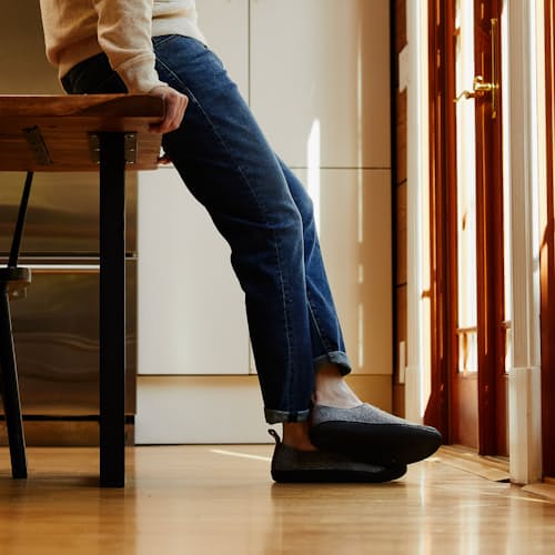 lifestyle image of Wool Outdoor Slipper