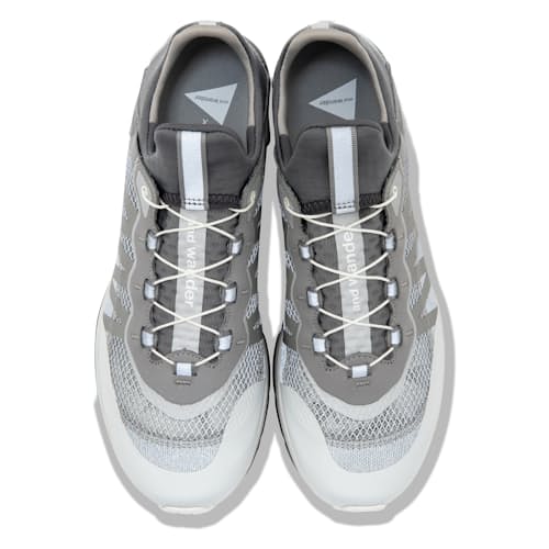 laydown image of and wander x Salomon Reflective Mesh Hiking Shoe