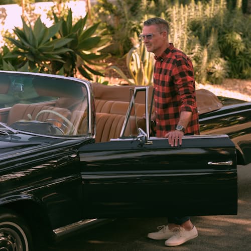 laydown image of Slub Flannel