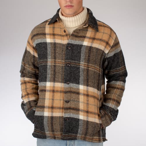 laydown image of Wool Blanket Shirt