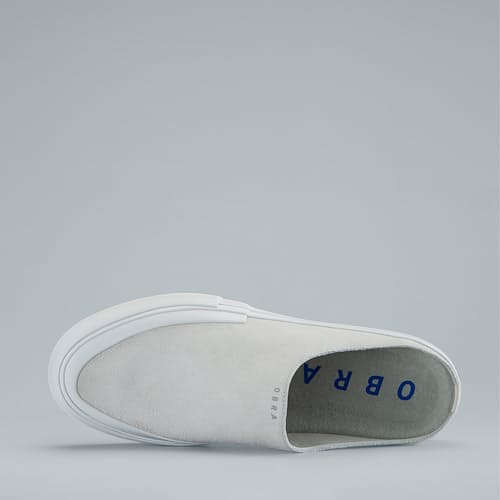 laydown image of Light Suede Mule Wrap