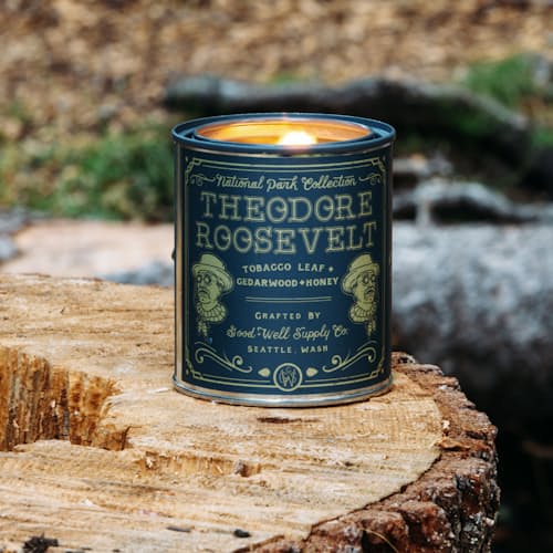 laydown image of Theodore Roosevelt Candle