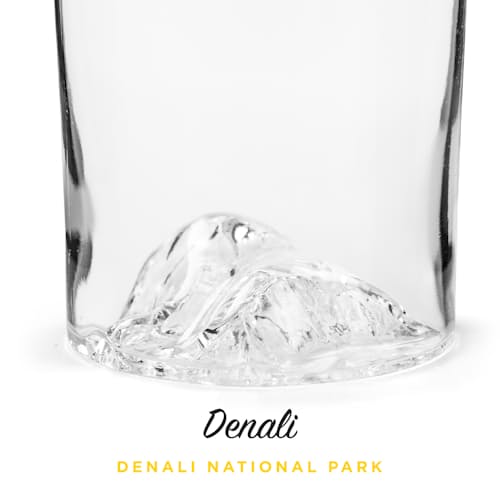 lifestyle image of American Mountains - Set of 4 Whiskey Glasses