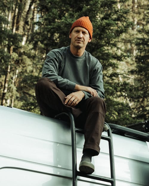 lifestyle image of PatinaTech Crewneck Sweatshirt
