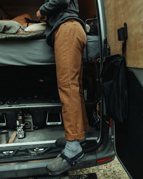 lifestyle image of Rover Double-Knee Work Pant - HB Athletic Straight