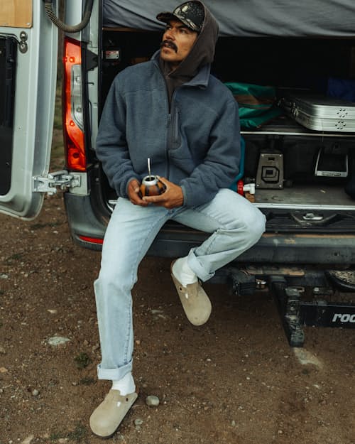lifestyle image of Stretch Selvedge Denim - HB Straight