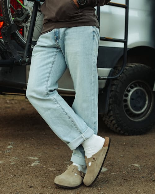 lifestyle image of Stretch Selvedge Denim - HB Straight