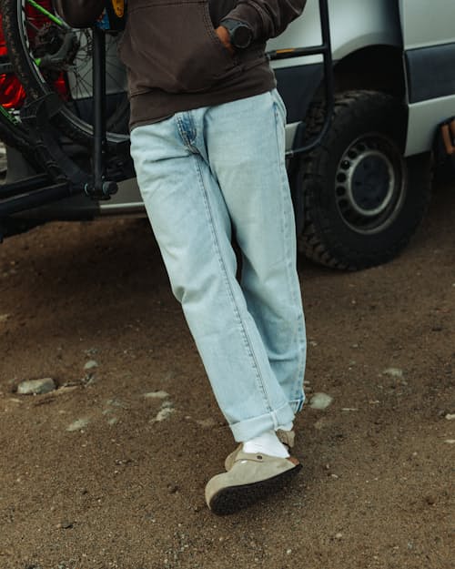 lifestyle image of Stretch Selvedge Denim - HB Straight