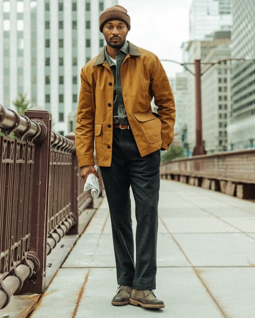 lifestyle image of Dry Wax Field Jacket