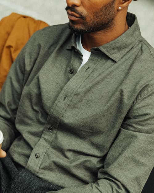 lifestyle image of Brushed Cotton Shirt