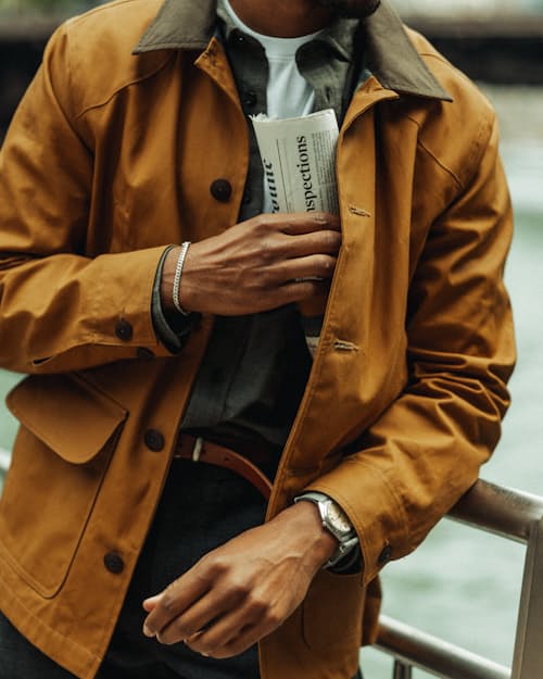 lifestyle image of Dry Wax Field Jacket