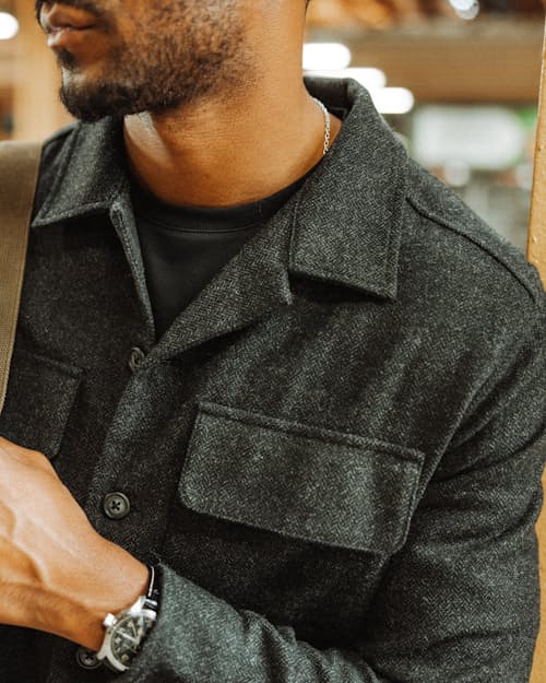 lifestyle image of Wool Overshirt