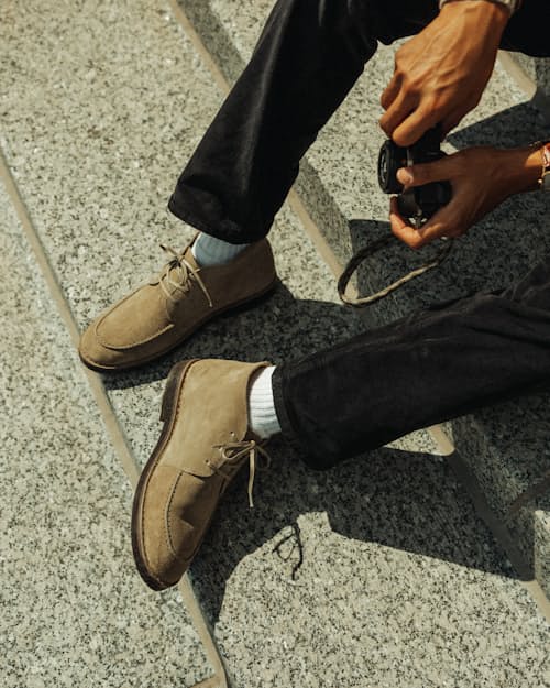 lifestyle image of Moc Toe Chukka Boot