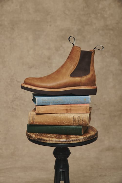 laydown detail image of Boone Wedge Chelsea Boot