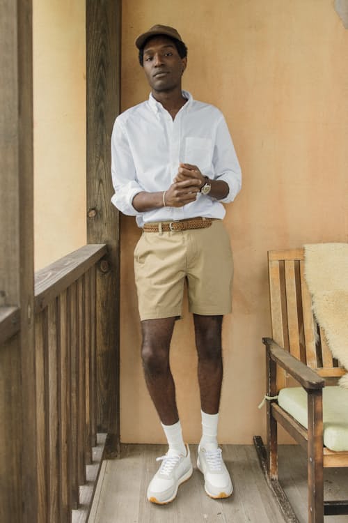 lifestyle image of Leather and Suede Runner