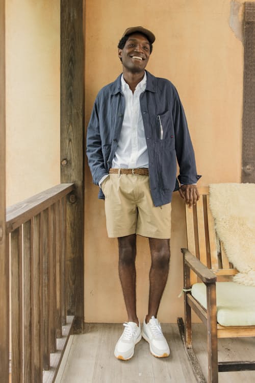 lifestyle image of Leather and Suede Runner