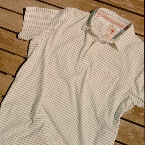 lifestyle image of Jersey Stripe Polo