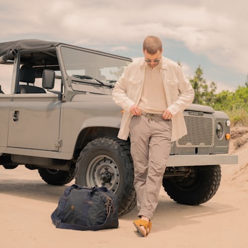 lifestyle image of Tin Cloth Medium Duffel Bag - 43L