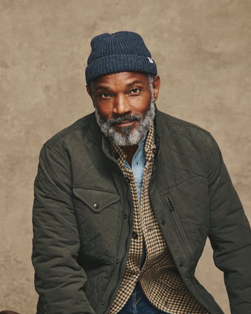 lifestyle image of Quilted Insulated Tanker Jacket