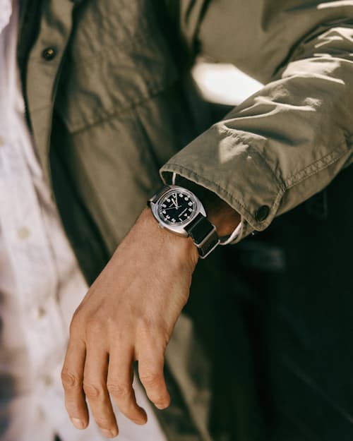 lifestyle image of Khaki Pilot Pioneer