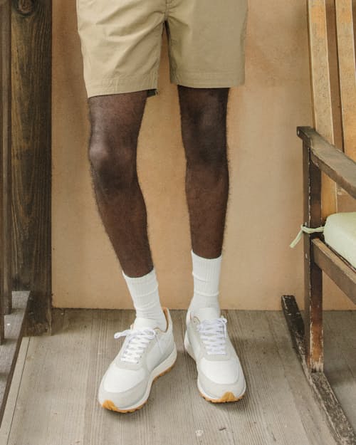 lifestyle image of Leather and Suede Runner