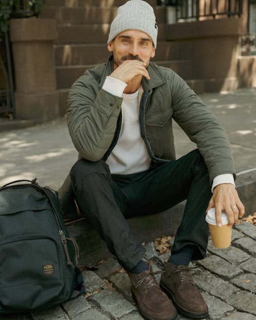 lifestyle image of Rover Double-Knee Work Pant - HB Straight