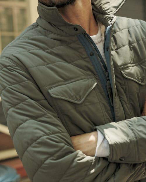 lifestyle image of Quilted Superfleece Jacket - Exclusive