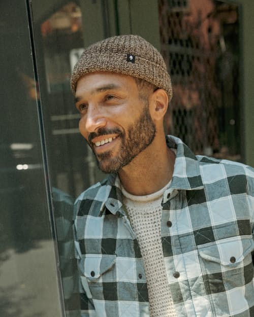 lifestyle image of Short Roll Beanie