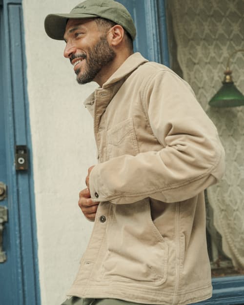 lifestyle image of Pile-Lined Chore Coat