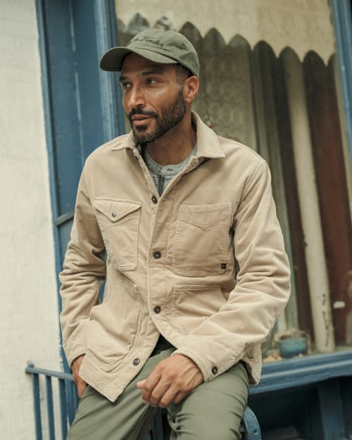 lifestyle image of Pile-Lined Chore Coat