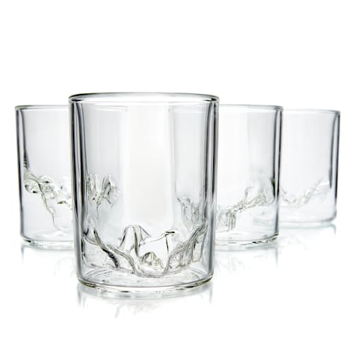 laydown image of Zion - Set of 4 Whiskey Glasses
