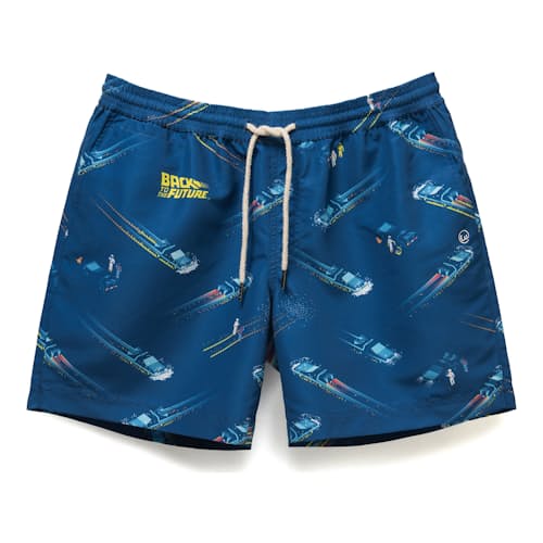 laydown image of Back to the Future Swim Short - 6"