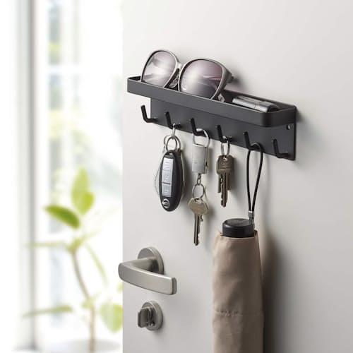 lifestyle image of Smart Magnetic Key Rack with Tray
